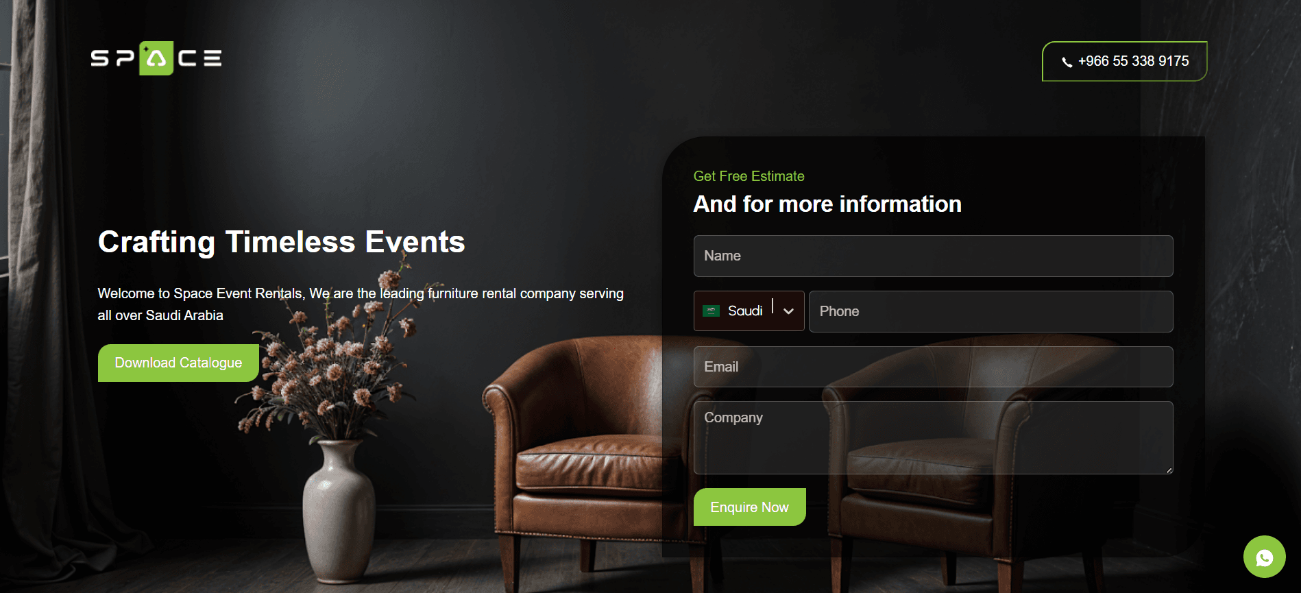 Space Event Rentals project thumbnail